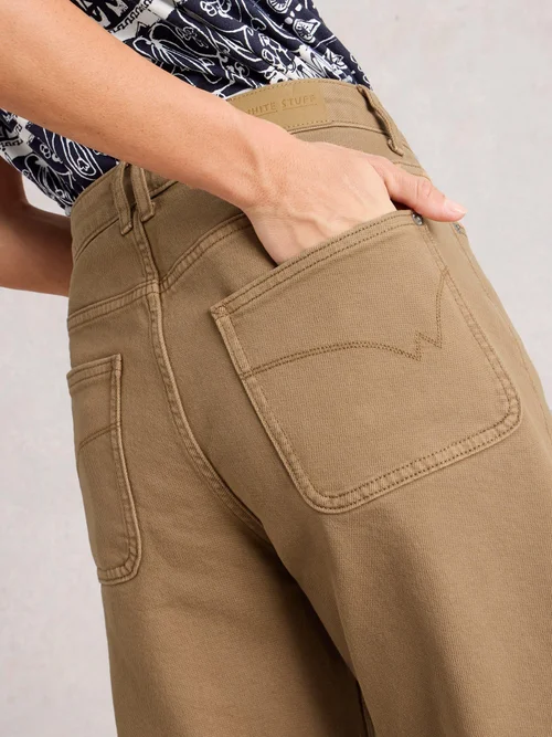 7/8-Jeans Tia mit weitem Bein - Mid Tan - 52/R Bild 3