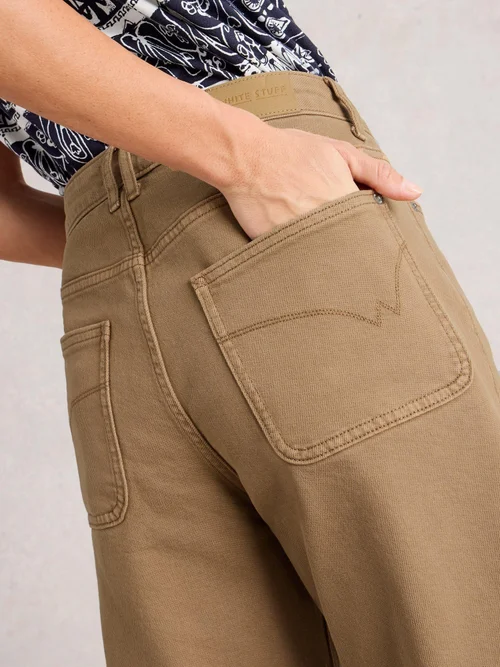 7/8-Jeans Tia mit weitem Bein - Mid Tan - 52/R Bild 3