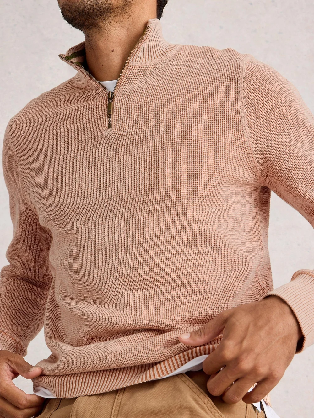 Pullover Attadale mit Trichterkragen - Dk Nat - XXL Bild 1