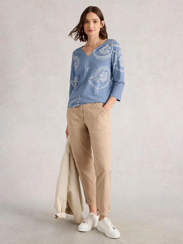 Top Nelly mit 3/4-Ärmeln