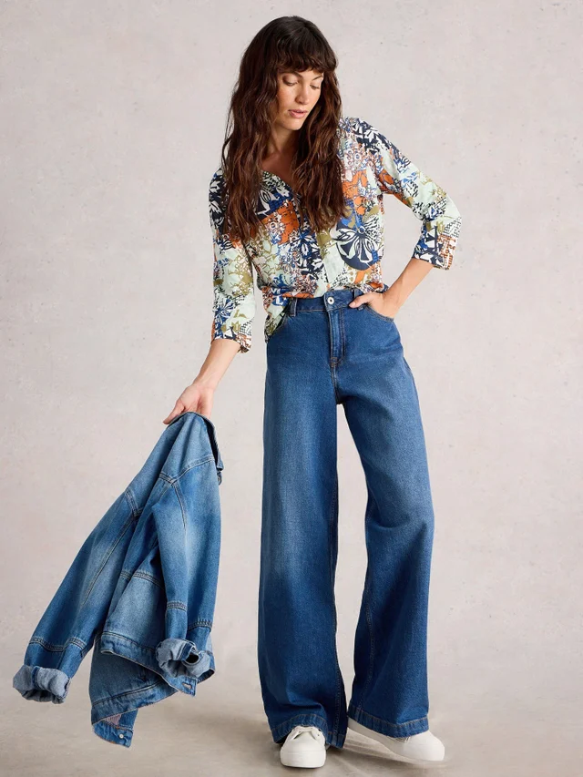 Top Nelly mit 3/4-Ärmeln