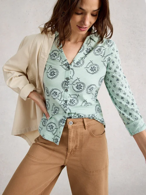 Jerseybluse Annie - Green Pr - 52 Bild 3