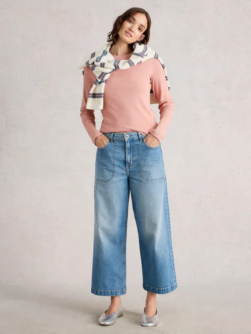 Geripptes Langarmshirt Sadie - Dus Pink - 52 Bild 2