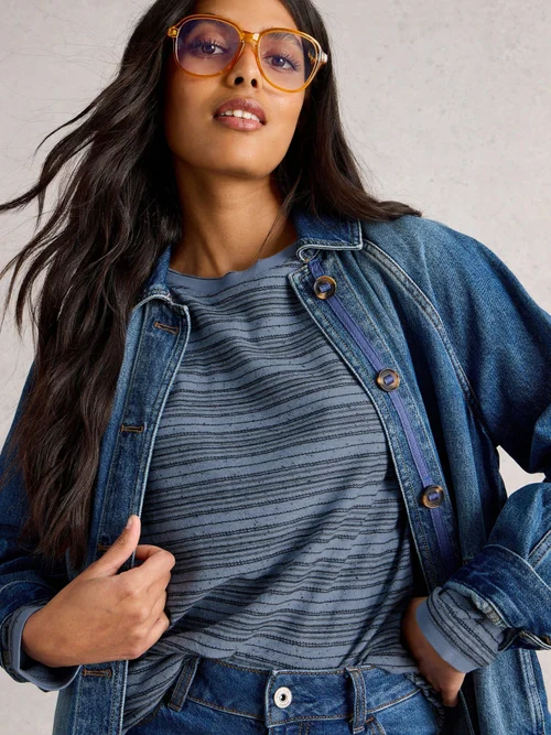 Langarmshirt Clara - Mid Blue - 52 Bild 1