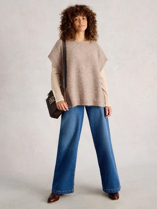 Strickponcho Diamond - Lgt Nat - XL Bild 2