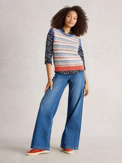 Strickweste Tara - Blue Mlt - XL Bild 2