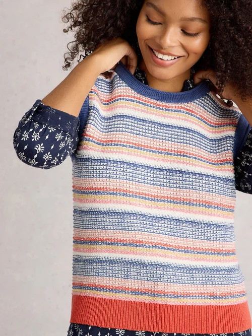 Strickweste Tara - Blue Mlt - XL Bild 1