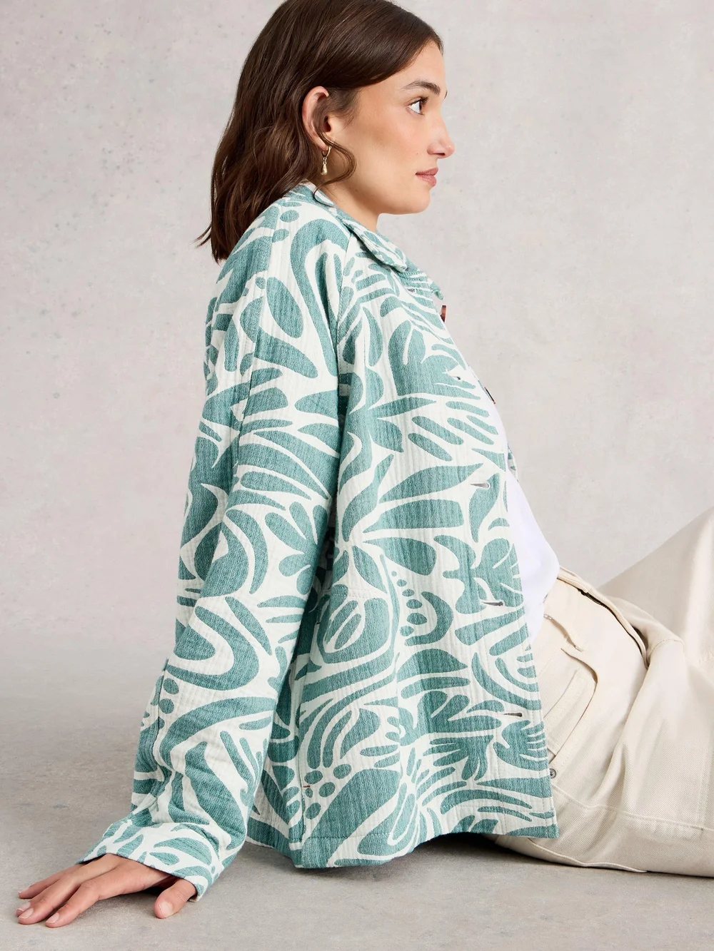 Jacquardjacke Eden - Blue Mlt - 52 Bild 1