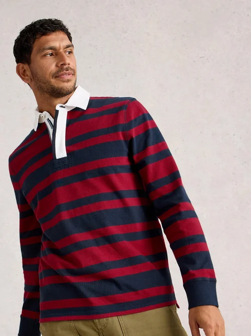 Sweatshirt Rugby - Red Mlt - S Bild 3