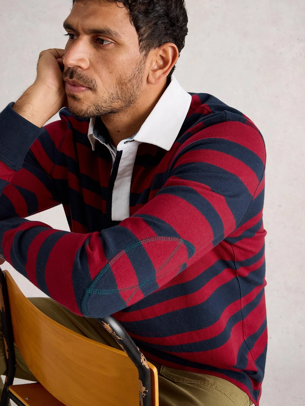 Sweatshirt Rugby - Red Mlt - XXXL Bild 1