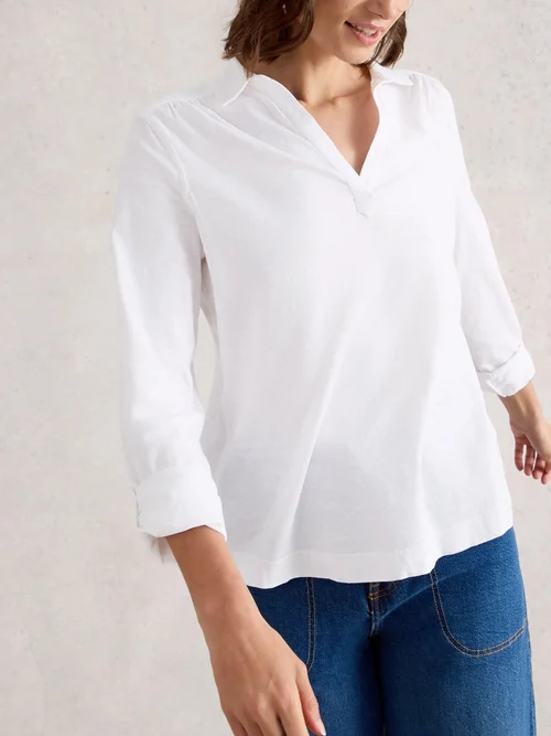 Langarmbluse Allie - Bril White - 52 Bild 3