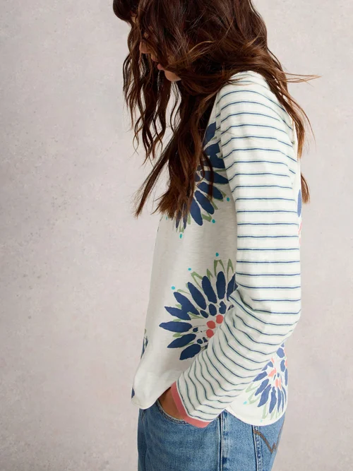 Langarmshirt Clara - White Mlt - 38 Bild 3