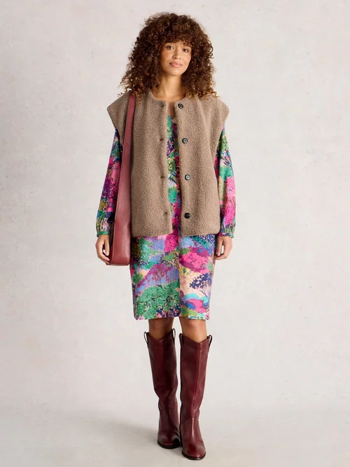 Weste aus Teddyfell - Dk Nat - S Bild 2