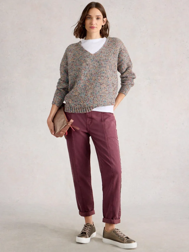 Pullover mit V-Ausschnitt