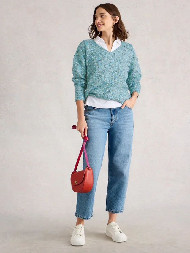 Pullover mit V-Ausschnitt