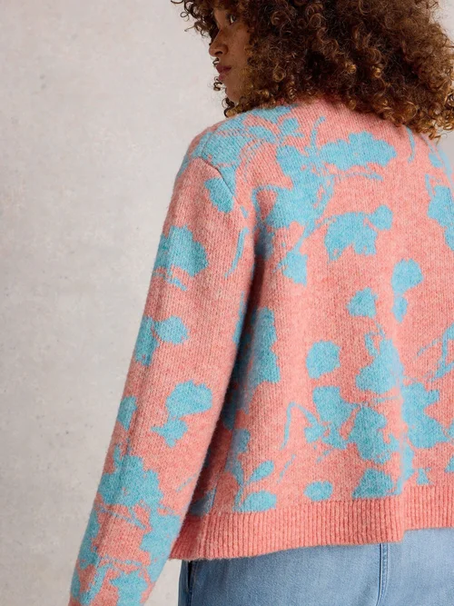 Florale Strickjacke Jenny - Coral Mlt - 52 Bild 4