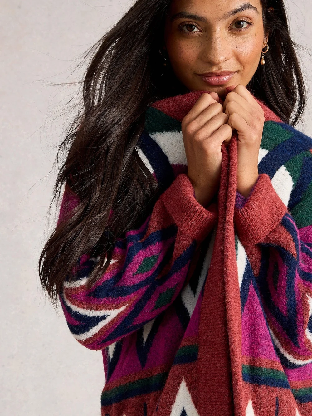 Strickjacke Alice - Plum Mlt - M Bild 1