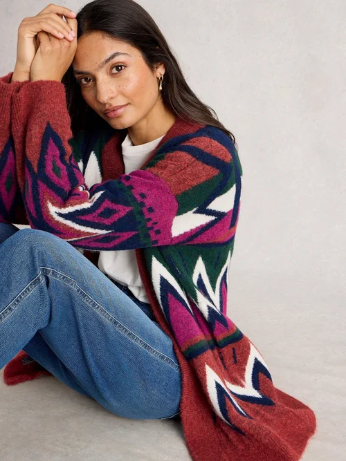 Strickjacke Alice - Plum Mlt - M Bild 3