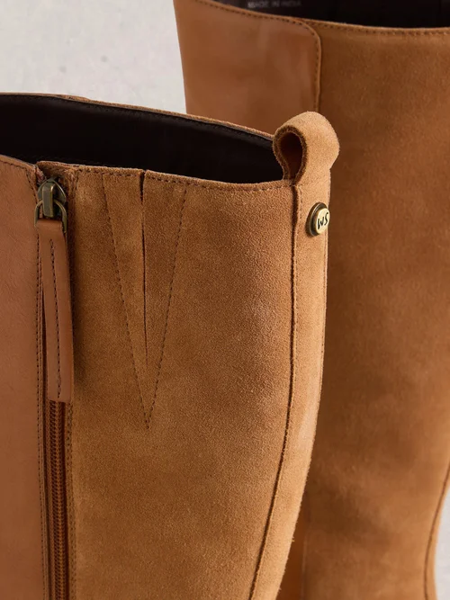 Knielange Lederstiefel Serena - Mid Tan - 41 Bild 3