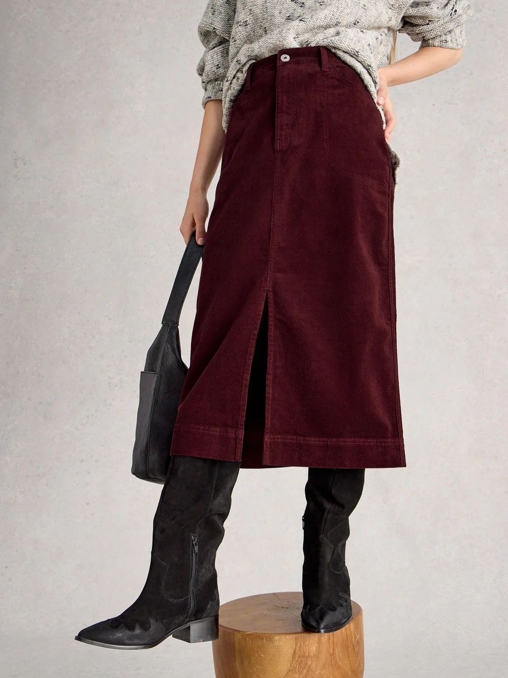 Kordmidirock Tia - Dk Plum - 52/R Bild 1