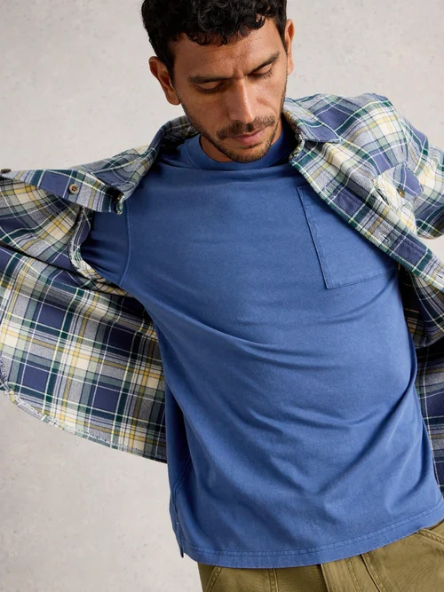 Longsleeve Accleton - Mid Blue - S Bild 3