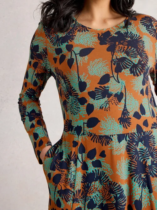 Jerseykleid Madeline - Orange Mlt - 52/R Bild 3