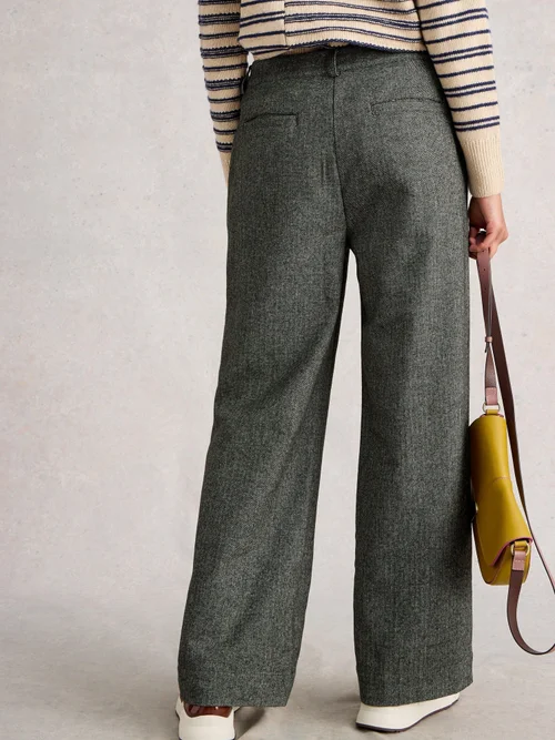 Tweedhose Belle mit weitem Bein - Grey Mlt - 50/R Bild 4