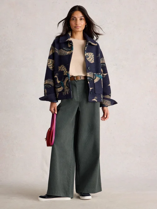 Kordhose Sasha mit weitem Bein - Dk Green - 52/R Bild 2