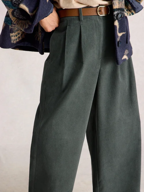 Kordhose Sasha mit weitem Bein - Dk Green - 52/R Bild 3