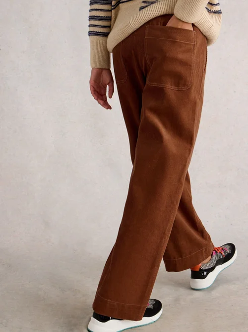 Kordhose Clara mit weitem Bein - Dark Tan - 52/R Bild 4