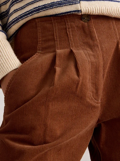Kordhose Clara mit weitem Bein - Dark Tan - 52/R Bild 3