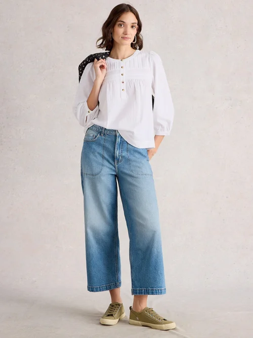 Bluse Isla mit 3/4-Ärmeln - Bril White - 52 Bild 2