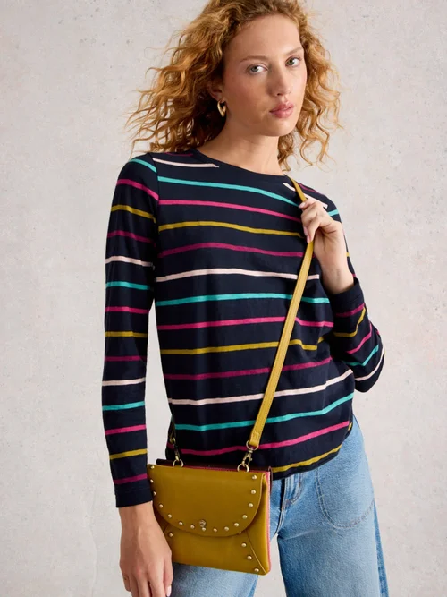Gestreiftes Langarmshirt Clara - Navy Multi - 52 Bild 3