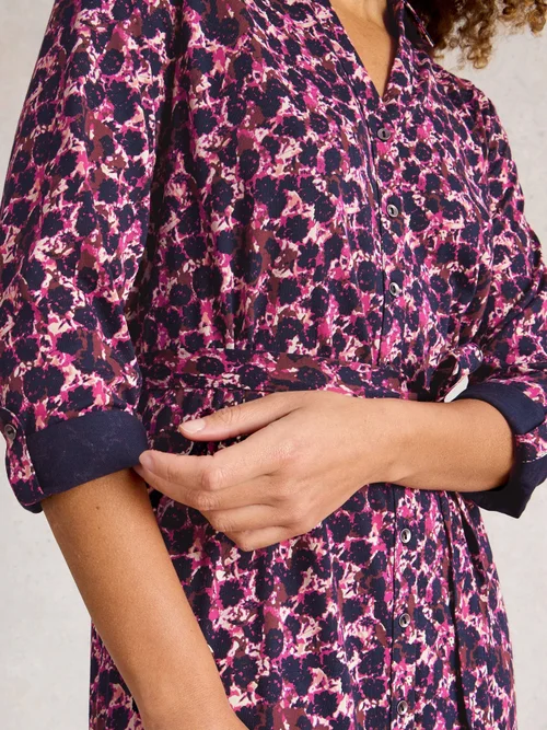 Hemdblusenkleid Annie aus Jersey - Pink Mlt - 52/R Bild 3