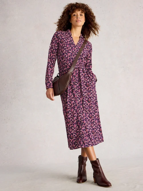 Hemdblusenkleid Annie aus Jersey - Pink Mlt - 52/R Bild 2