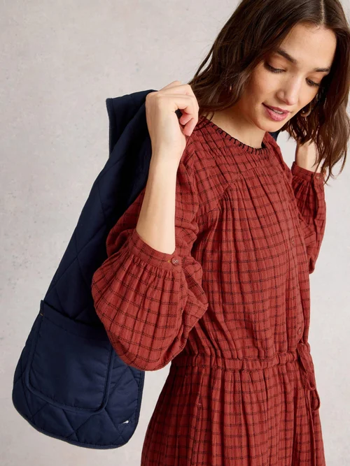 Kariertes Midikleid Tasha - Mid Red - 52/R Bild 1