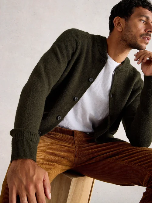 Bomber Cardigan - Dk Green - XXL Bild 1