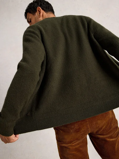 Bomber Cardigan - Dk Green - XXL Bild 4