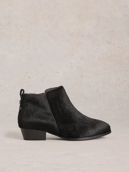 Stiefelette Willow Ponyfelloptik - Pure Blk - 41 Bild 1