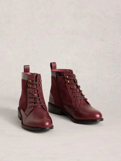 Lederstiefeletten Marion - Deep Red - 38 Bild 2