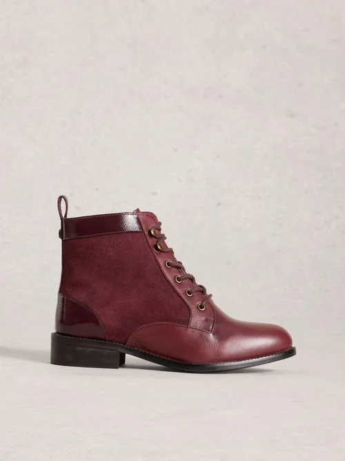 Lederstiefeletten Marion - Deep Red - 41 Bild 1
