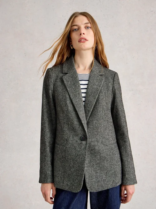 Tweed-Blazer Evelyn - Grey Mlt - 52 Bild 3