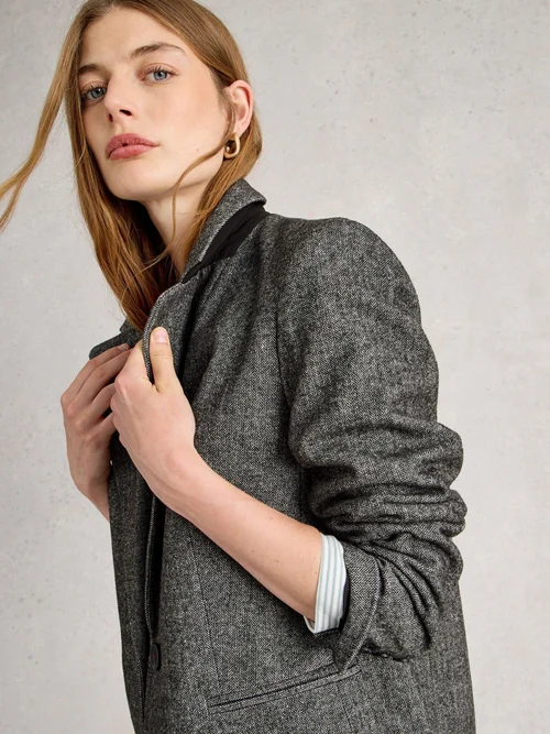Tweed-Blazer Evelyn - Grey Mlt - 50 Bild 1