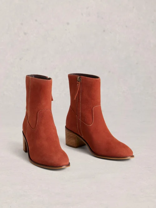 Wildlederstiefeletten Izzy - Dk Orange - 41 Bild 2