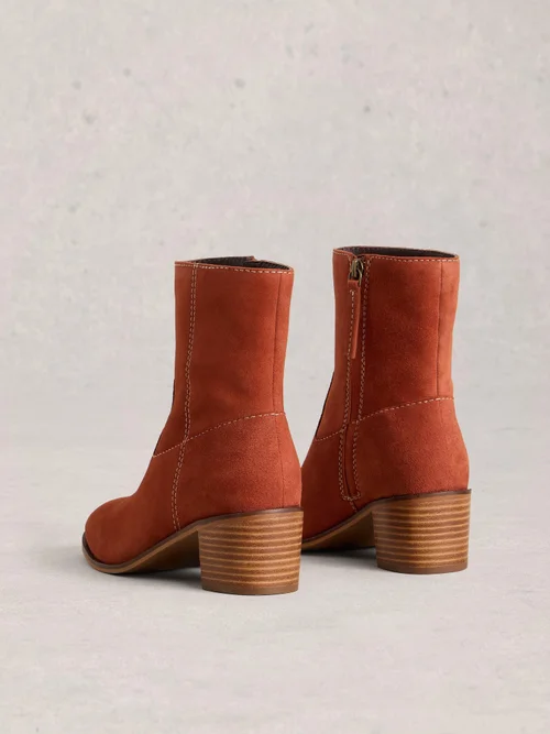 Wildlederstiefeletten Izzy - Dk Orange - 41 Bild 4