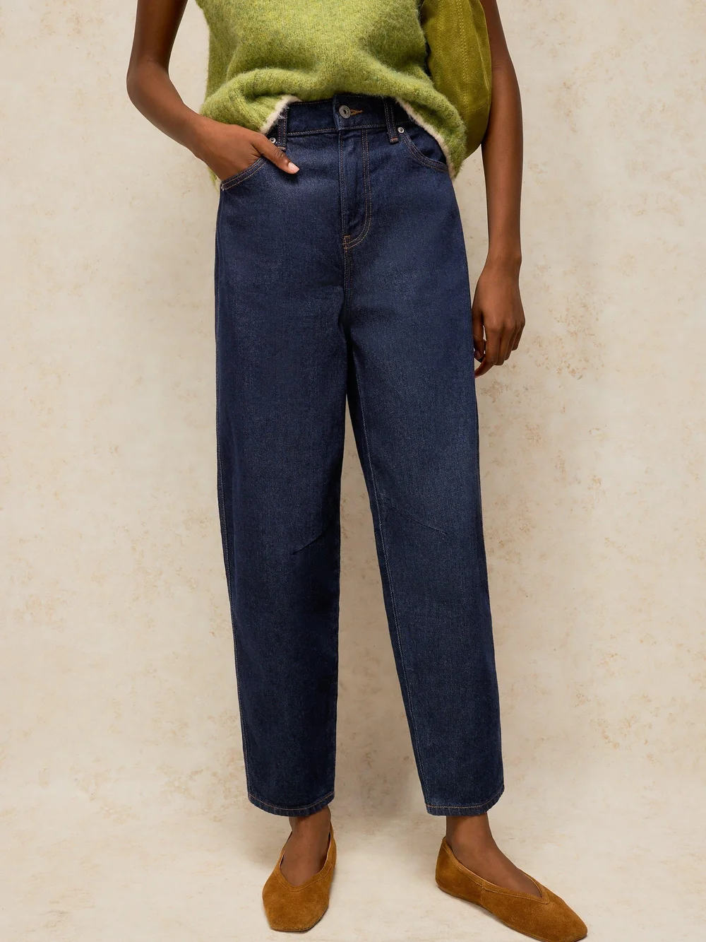 Barrel-Jeans Aubrey - Dk Denim - 52/R Bild 1