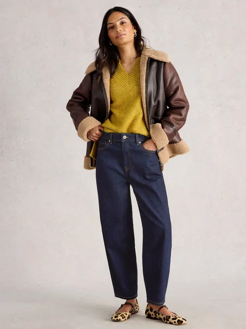 Jeans Aubrey Barrel-Fit - Dk Denim - 52/R Bild 1