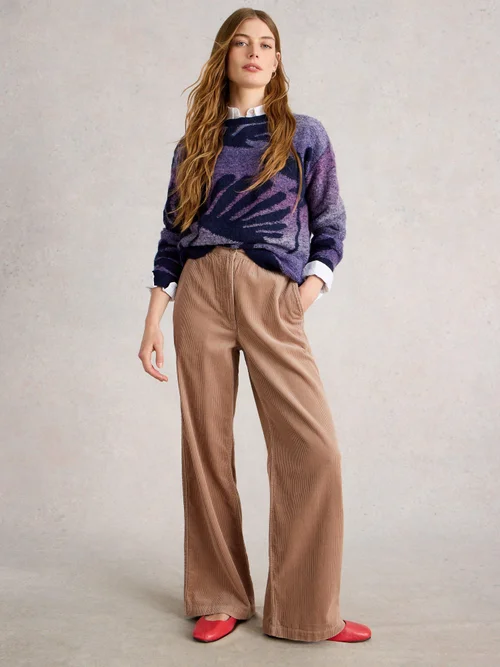 Kordhose Belle mit weitem Bein - Lgt Nat - 52/R Bild 2