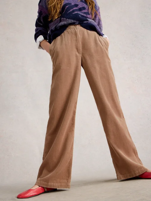 Kordhose Belle mit weitem Bein - Lgt Nat - 52/R Bild 1