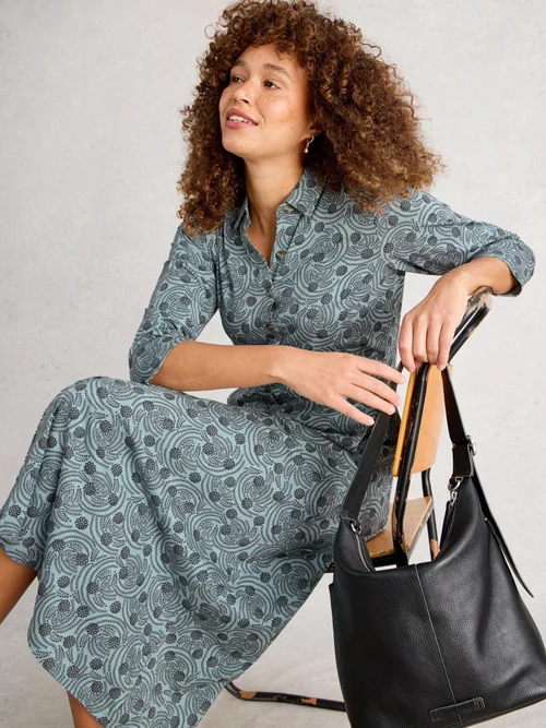 Blusenkleid Rua aus Jersey - Blue Pr - 52/R Bild 3